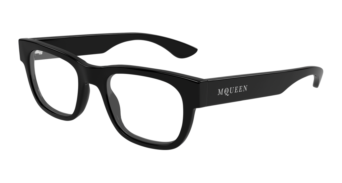 Occhiali da vista alexander mcqueen am0531o 001 negro rectangular / squared masculino taglia 51mm - Vista principale