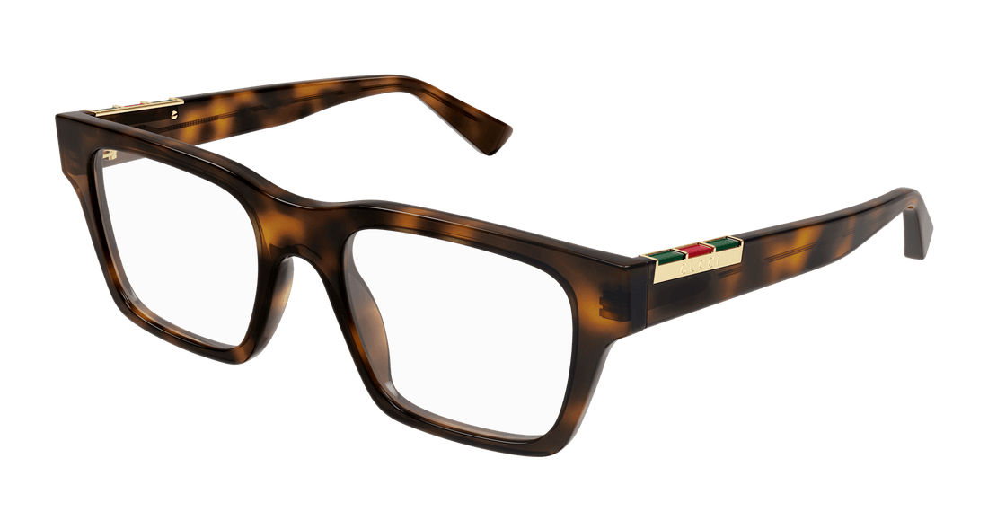 Óculos graduados gucci gg1889o 004 havana square masculino tamanho 51mm - Vista principal
