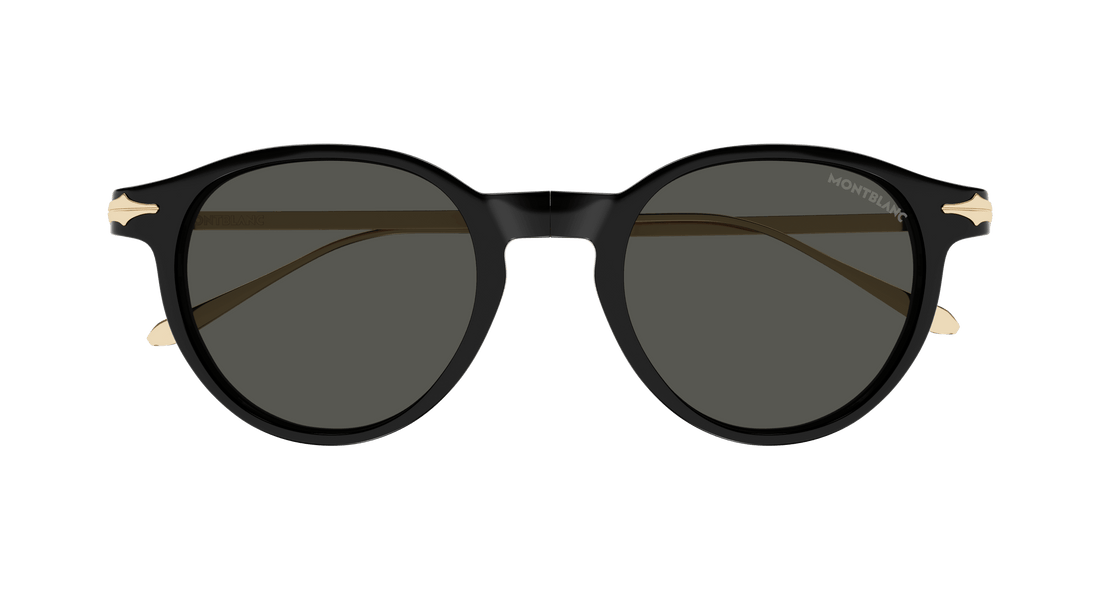 Sunglasses montblanc mb0407s 001 negro round masculino size 49mm - Detailed view