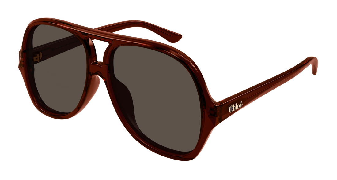 Óculos de sol chloé ch0289s 002 marron pilot femenino tamanho 58mm - Vista principal