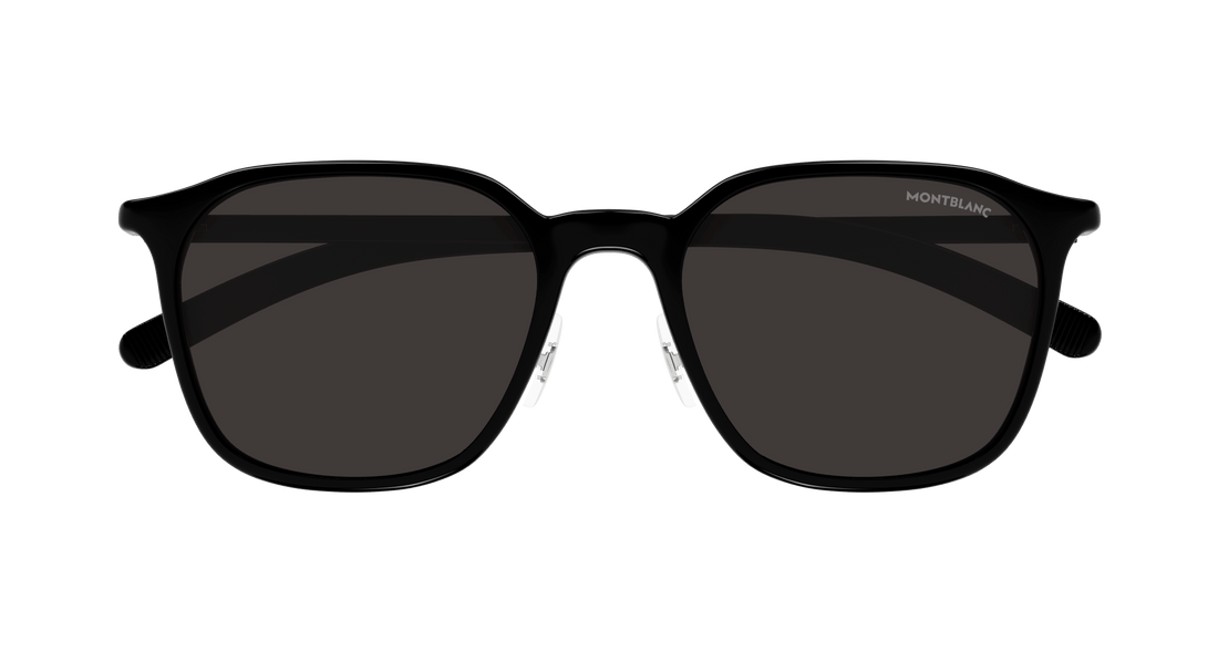 Occhiali da sole montblanc mb0420sk 001 negro round masculino taglia 55mm - Vista dettagliata