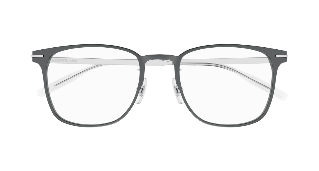 Brillen montblanc mb0397on 005 gris square masculino größe 52mm - Detailansicht