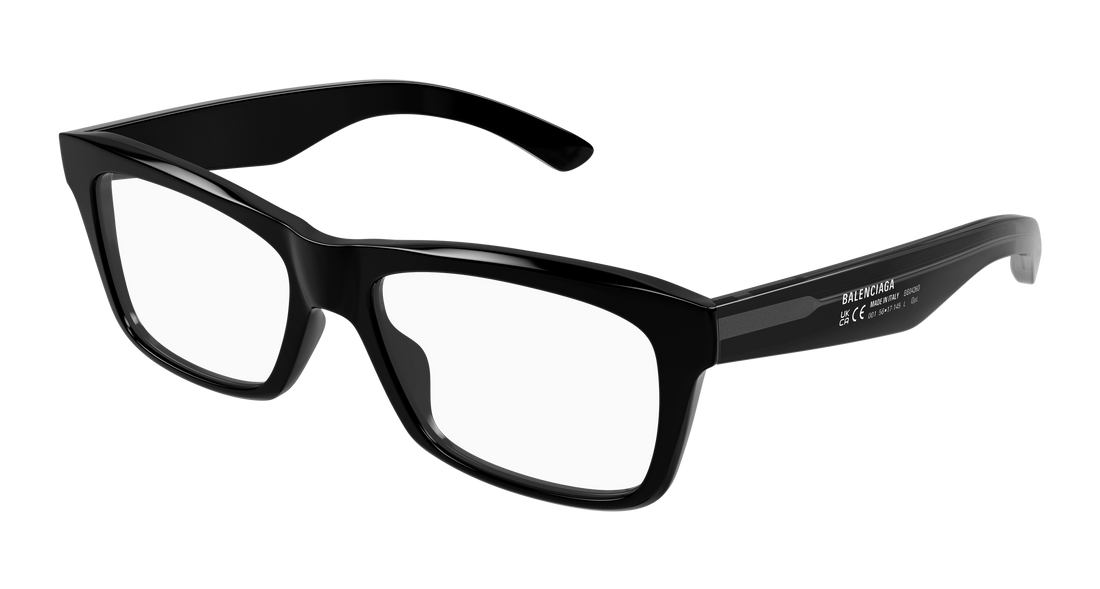 Occhiali da vista balenciaga bb0426o 001 negro rectangular / squared masculino taglia 56mm - Vista principale