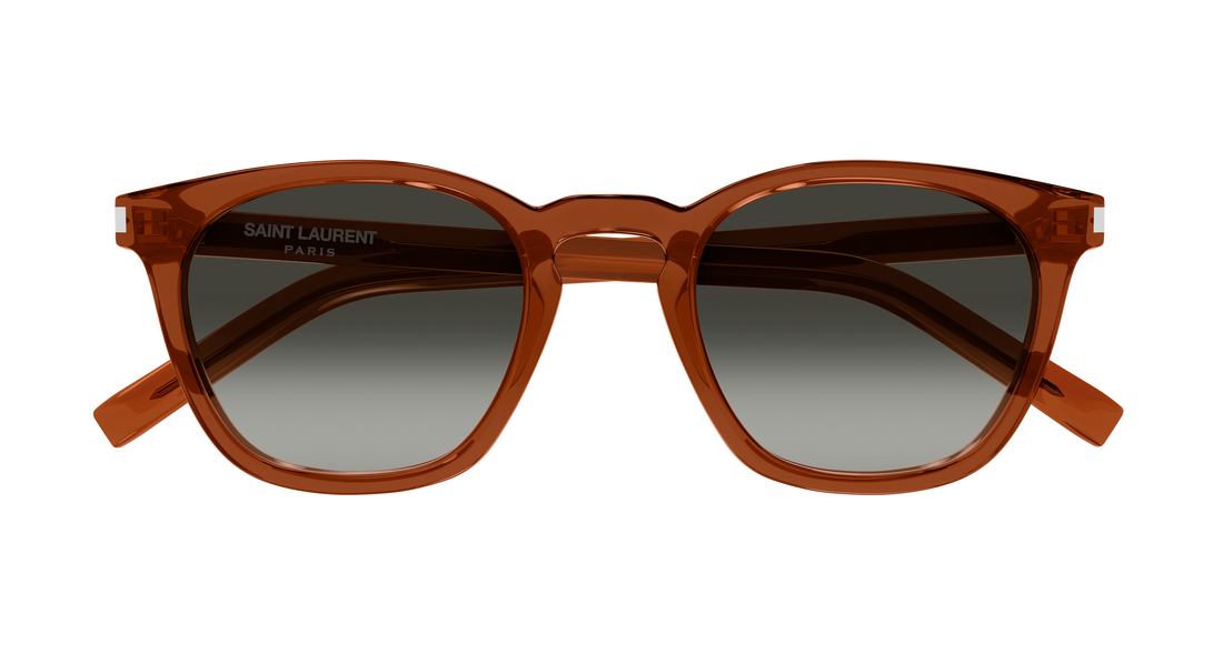 Occhiali da sole saint laurent sl 28 051 marron rectangular / squared unisex taglia 49mm - Vista dettagliata