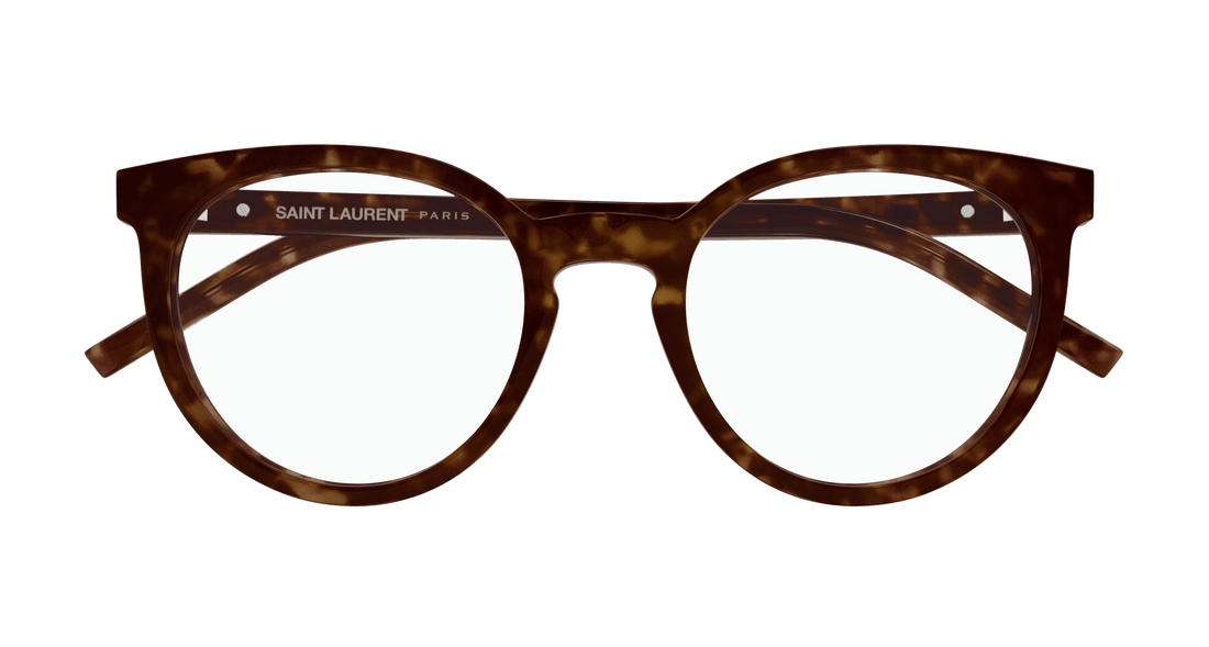 Occhiali da vista saint laurent sl m147 002 havana cat eye femenino taglia 52mm - Vista dettagliata