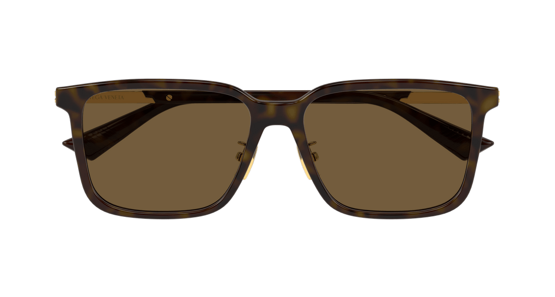 Occhiali da sole bottega veneta bv1374sk 006 havana square masculino taglia 57mm - Vista dettagliata
