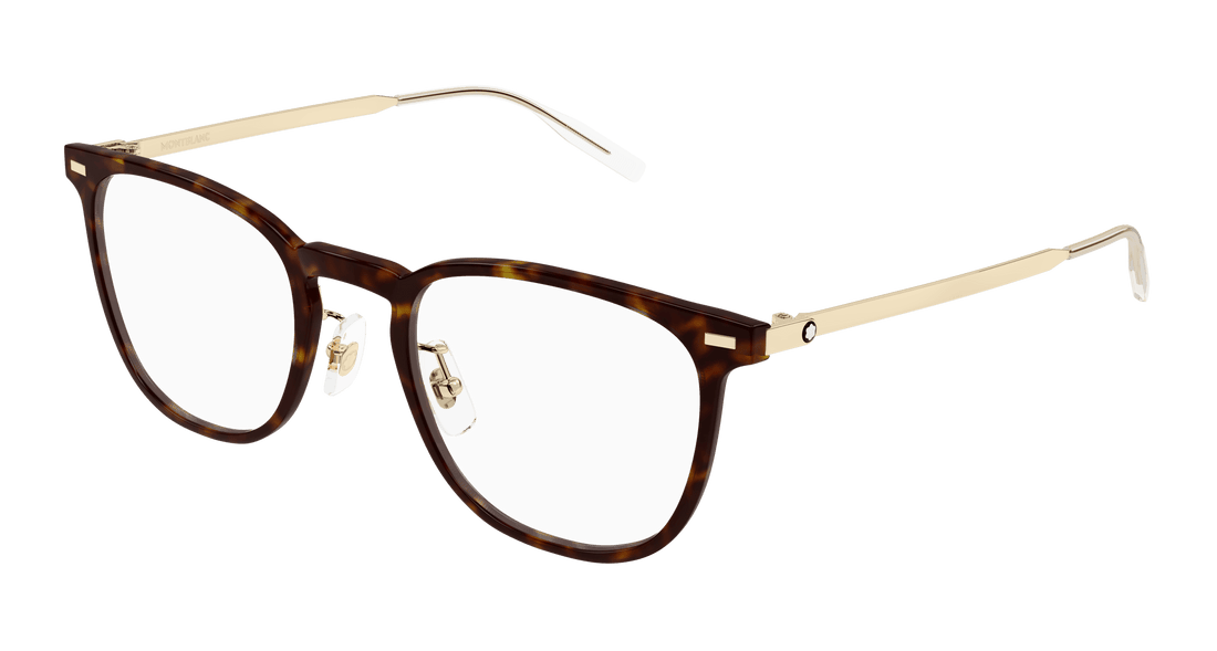 Occhiali da vista montblanc mb0393on 003 havana square masculino taglia 51mm - Vista principale
