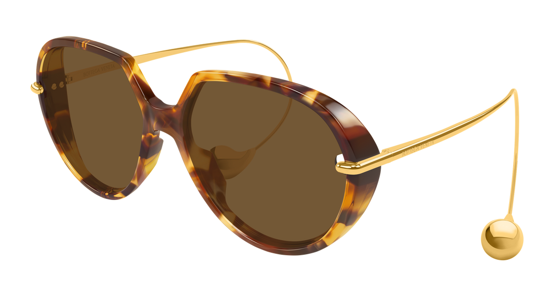 Lunettes de soleil bottega veneta bv1436s 002 havana unisex taille 60mm - Vue principale