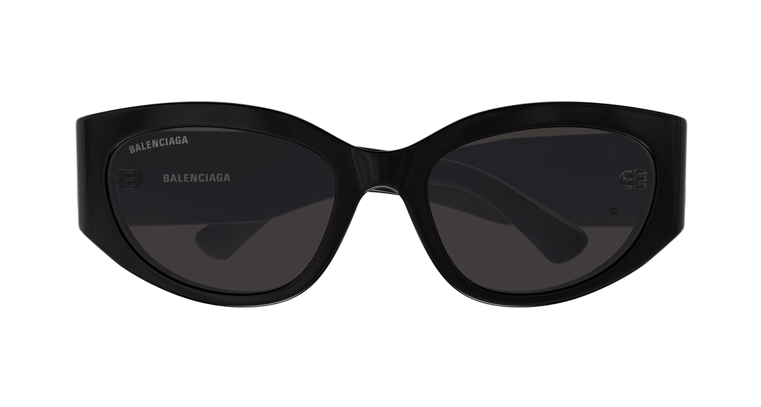 Lunettes de soleil balenciaga bb0324sk 014 negro round femenino taille 55mm - Vue détaillée