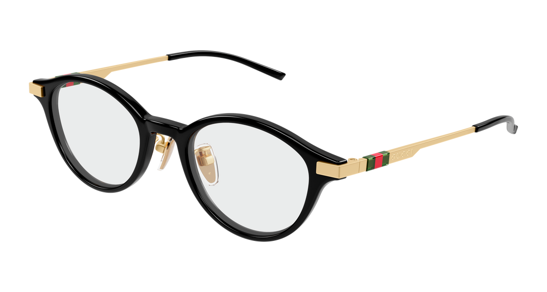 Prescription glasses gucci gg2000oj 001 negro round/oval/panthos femenino size 48mm - Main view