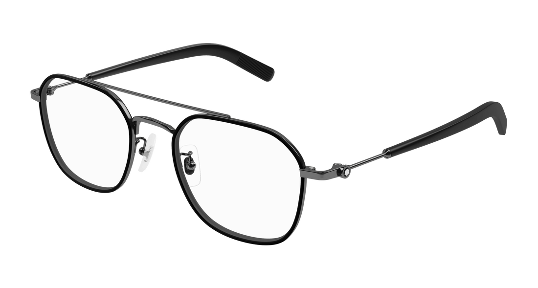 Occhiali da vista montblanc mb0391oa 002 rutenio geometric masculino taglia 51mm - Vista principale