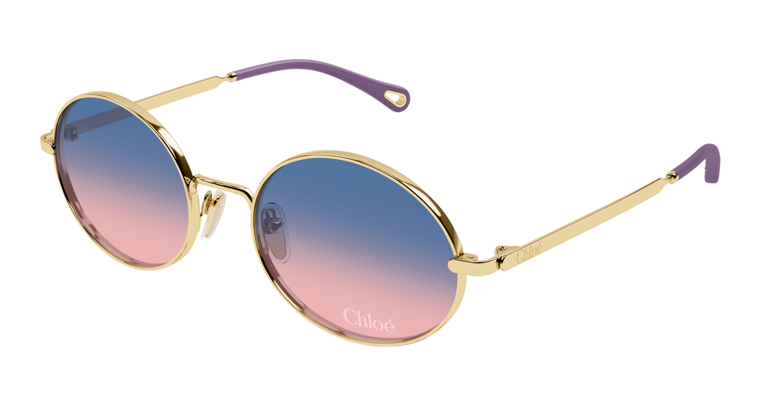 Occhiali da sole chloé ch0326s 003 dorado round/oval/panthos femenino taglia 55mm - Vista principale
