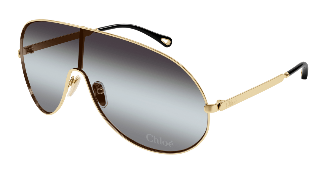Óculos de sol chloé ch0283s 001 dorado mask femenino tamanho 99mm - Vista principal