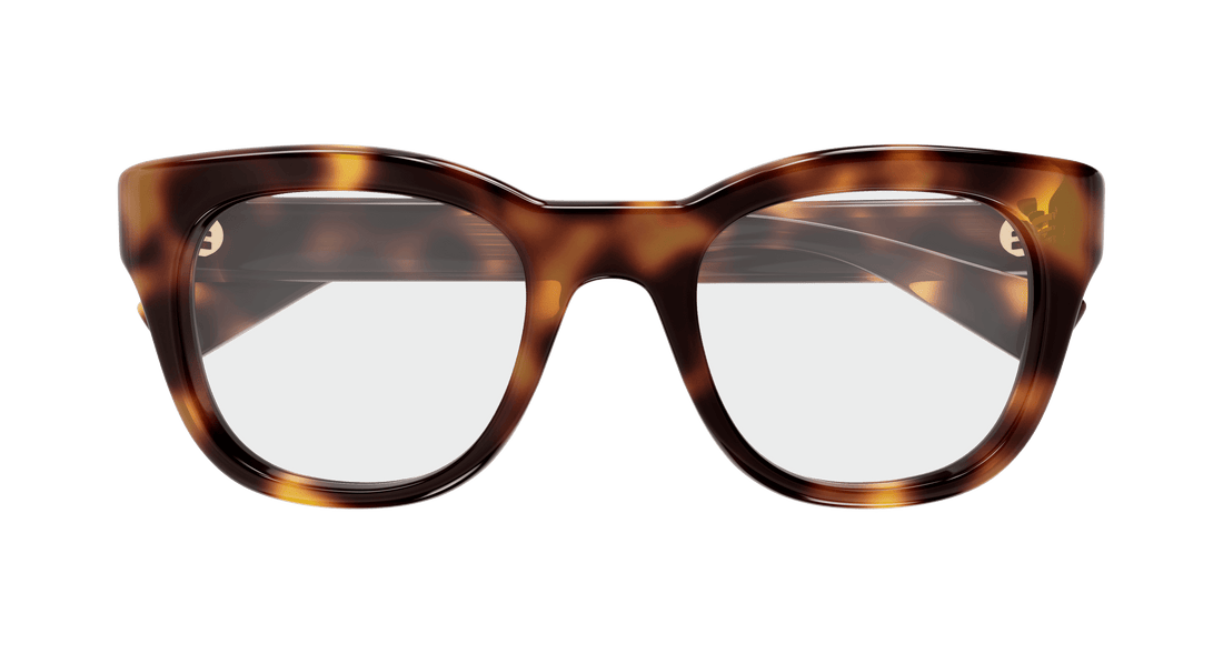 Óculos graduados gucci gg1812o 002 havana square masculino tamanho 51mm - Vista de detalhe