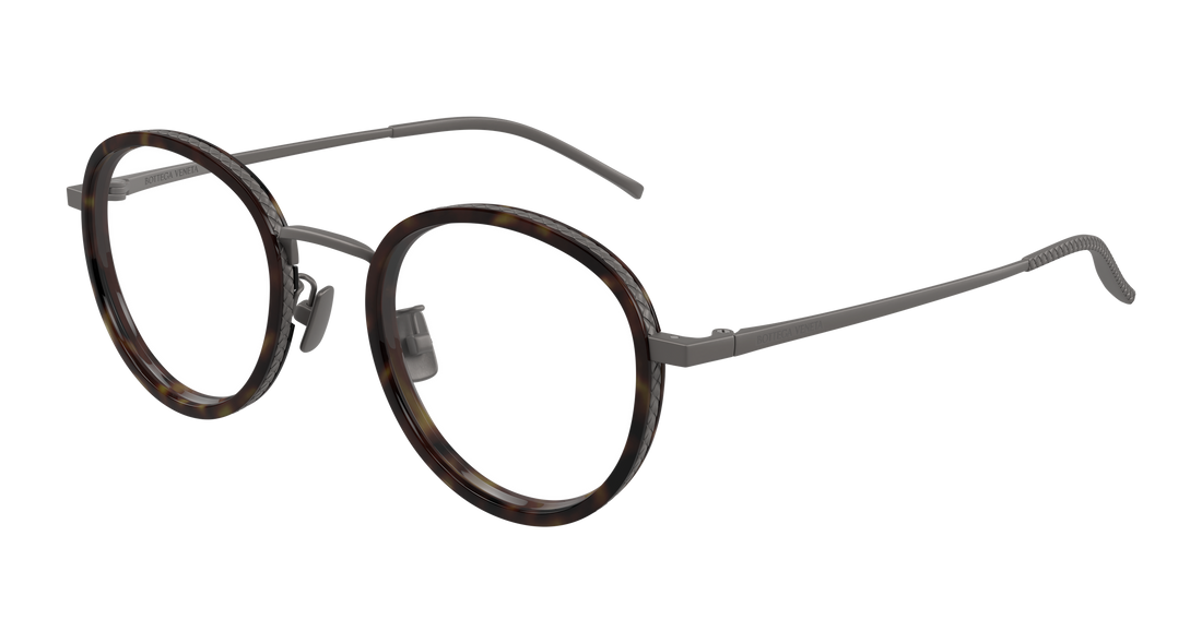 Prescription glasses bottega veneta bv1428oa 002 plateado round/oval/panthos unisex size 50mm - Main view