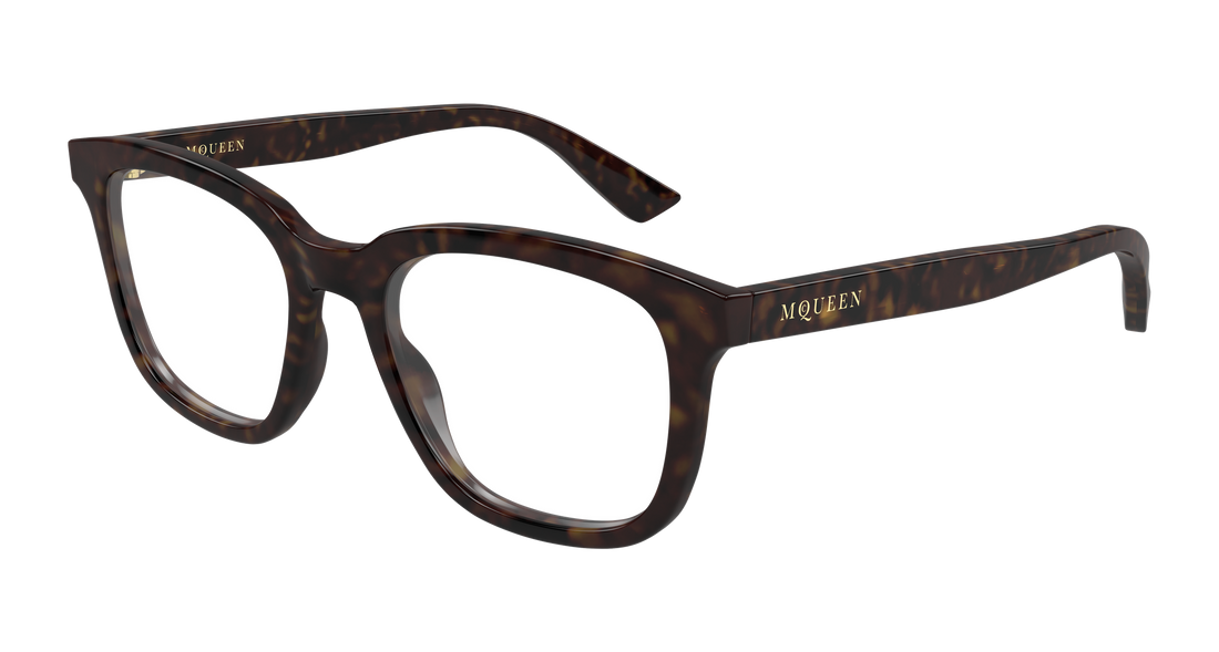 Gafas graduadas alexander mcqueen am0539o 002 havana rectangular / squared femenino talla 52mm - Vista principal