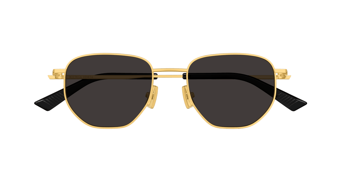 Occhiali da sole bottega veneta bv1301s 005 dorado round unisex taglia 52mm - Vista dettagliata