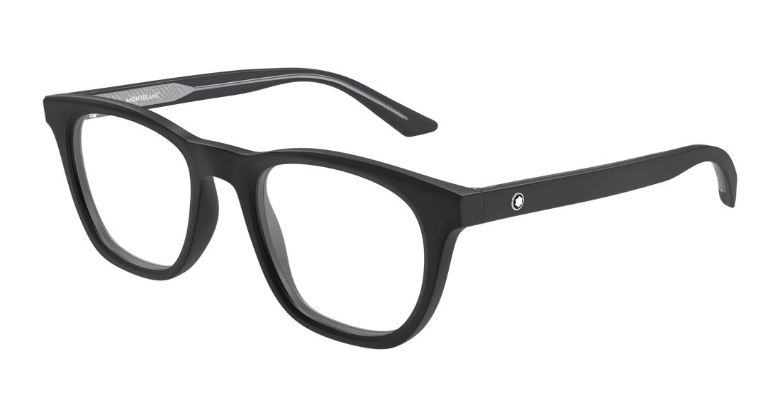 Occhiali da vista montblanc mb0422o 007 negro rectangular / squared masculino taglia 53mm - Vista principale