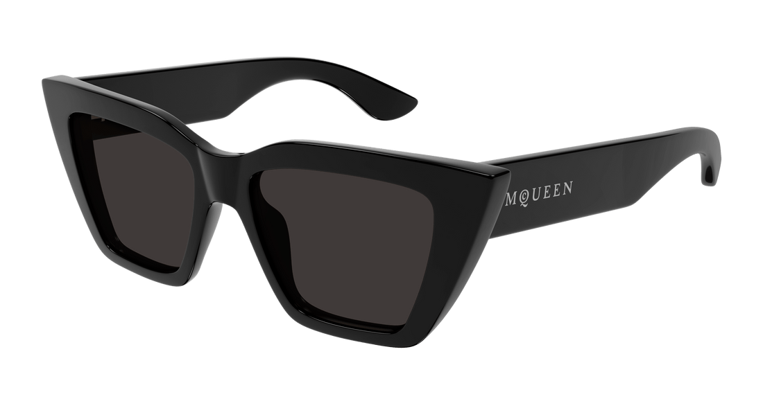 Solglasögon alexander mcqueen am0507s 001 negro cat eye femenino storlek 52mm - Huvudvy