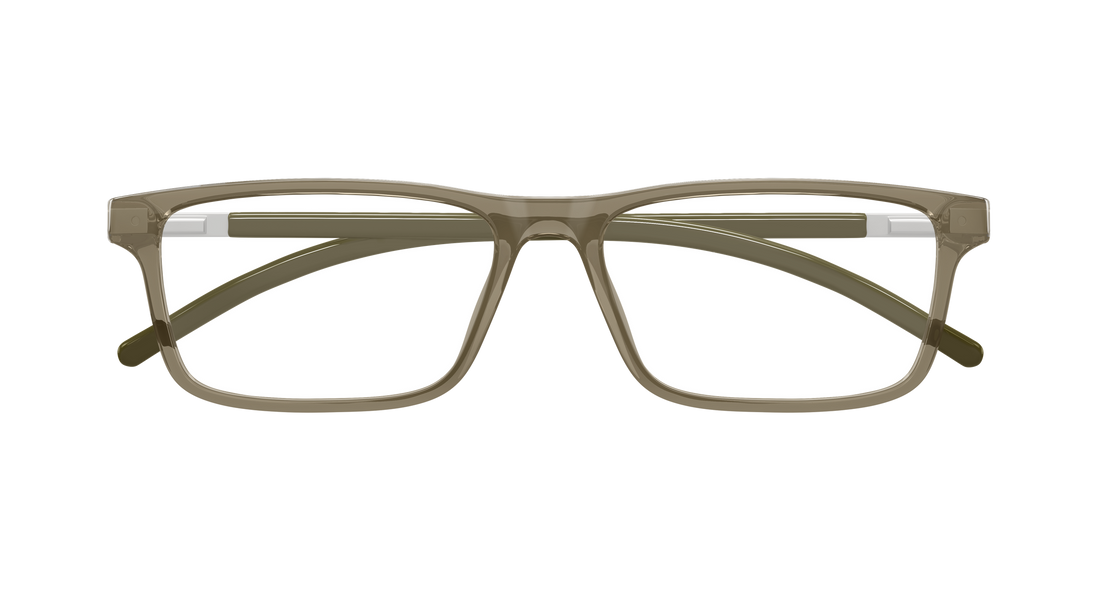 Gafas graduadas puma pu0510o 004 verde rectangular / squared masculino talla 56mm - Vista de detalle