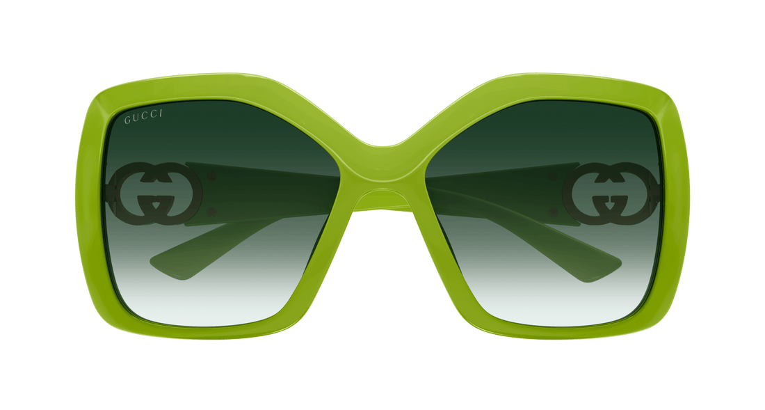 Sonnenbrillen gucci gg2015s 004 verde rectangular / squared femenino größe 59mm - Detailansicht