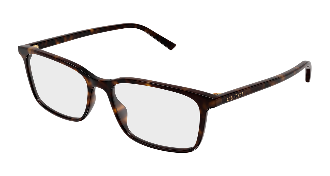Prescription glasses gucci gg1997o 006 havana rectangular / squared masculino size 57mm - Main view