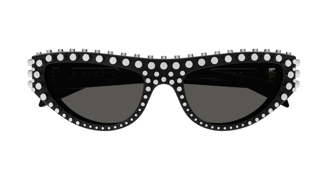 Lunettes de soleil gucci gg1919s 005 negro cat eye femenino taille 55mm - Vue détaillée