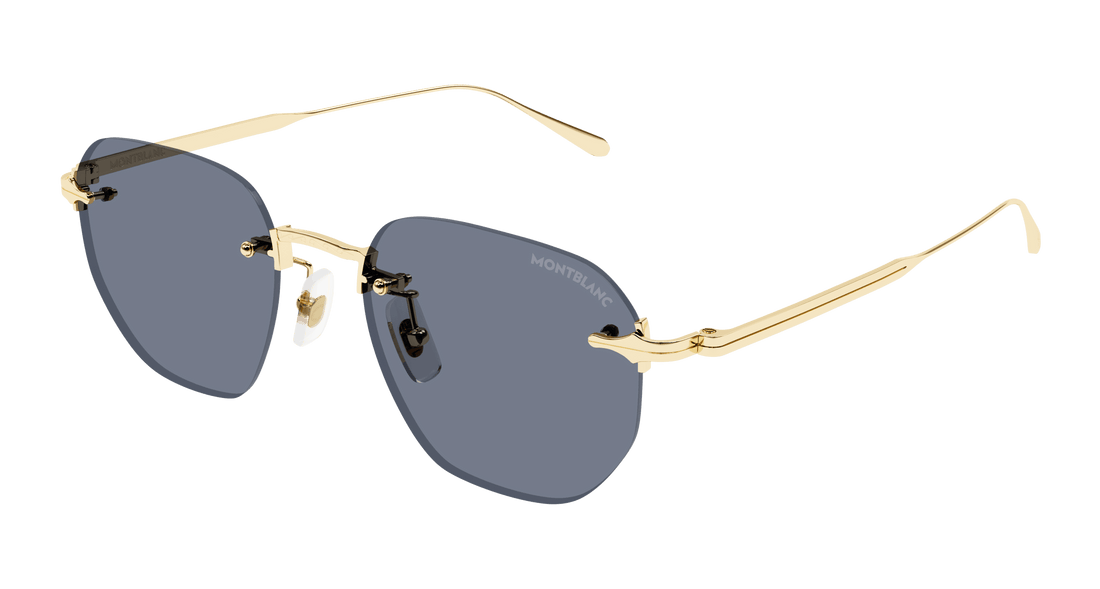 Sonnenbrillen montblanc mb0405s 003 dorado round masculino größe 51mm - Hauptansicht