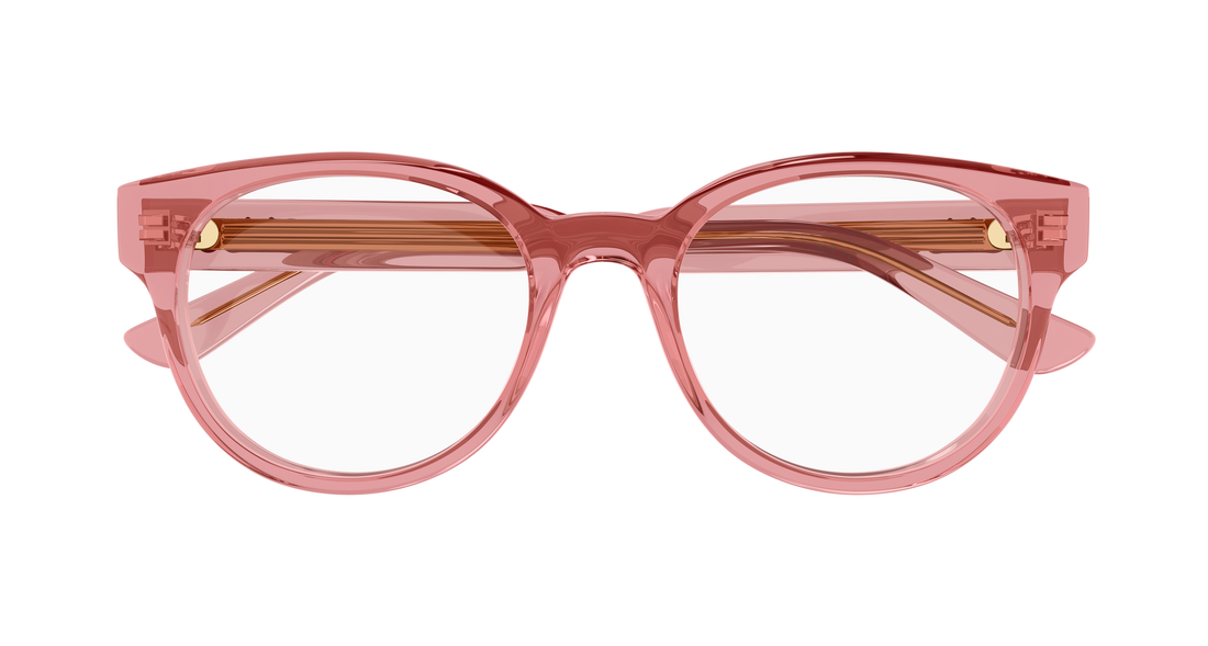 Óculos graduados chloé ch0343oa 003 rosa round/oval/panthos femenino tamanho 52mm - Vista de detalhe