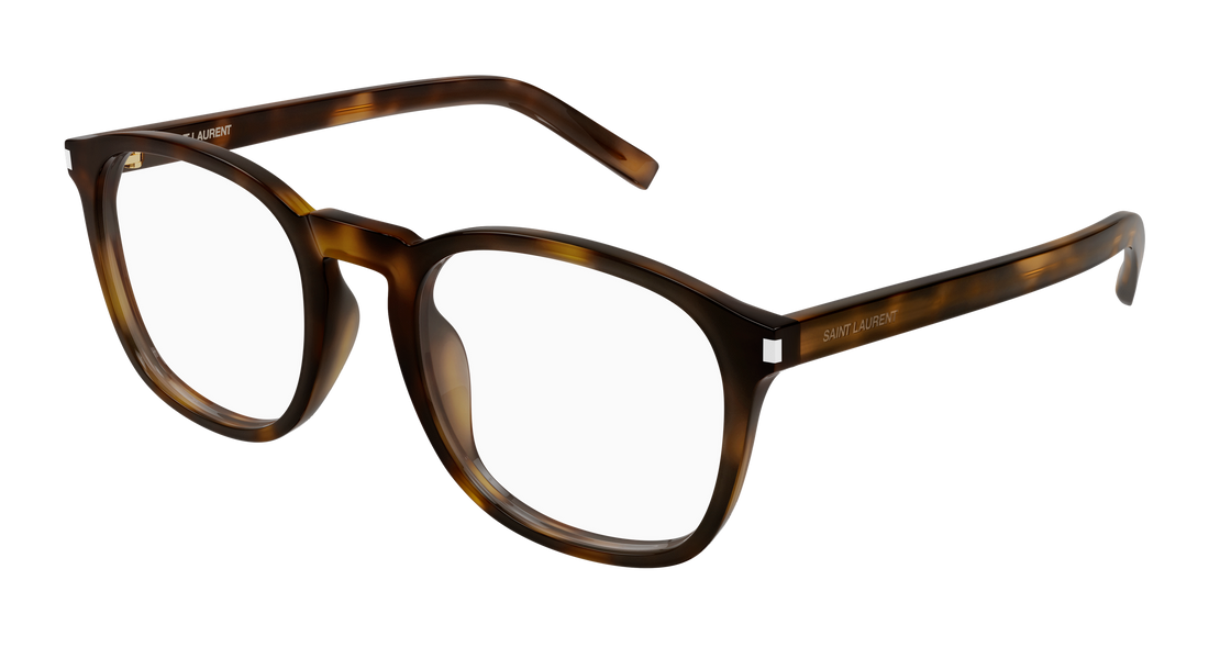 Briller saint laurent sl 818 opt 003 havana round/oval/panthos femenino størrelse 52mm - Hovedvisning