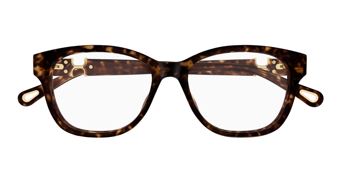 Occhiali da vista chloé ch0336oa 002 havana cat eye femenino taglia 53mm - Vista dettagliata