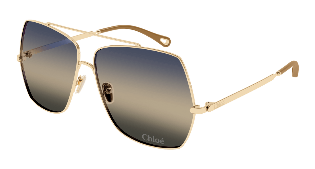 Lunettes de soleil chloé ch0278s 006 dorado square femenino taille 62mm - Vue principale