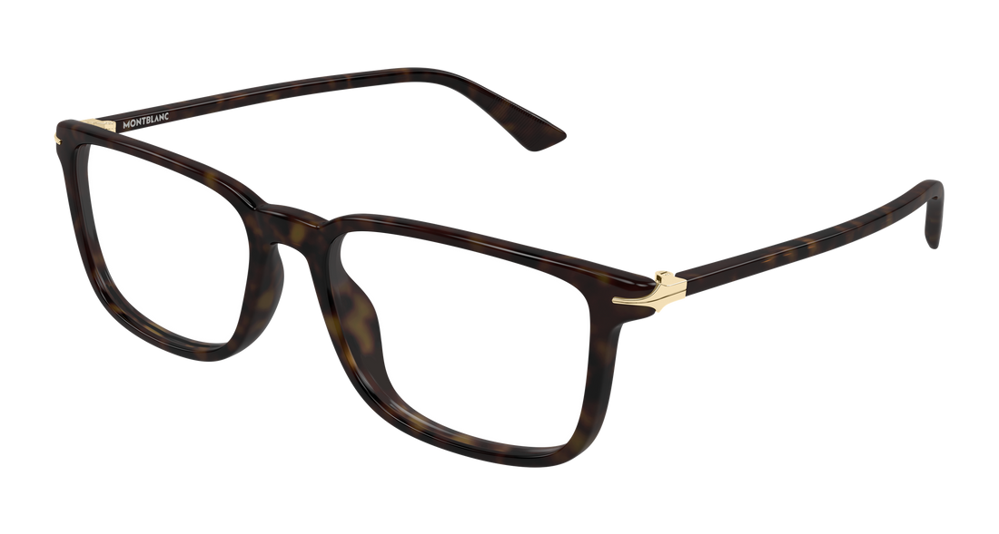 Occhiali da vista montblanc mb0437o 002 havana rectangular / squared masculino taglia 54mm - Vista principale