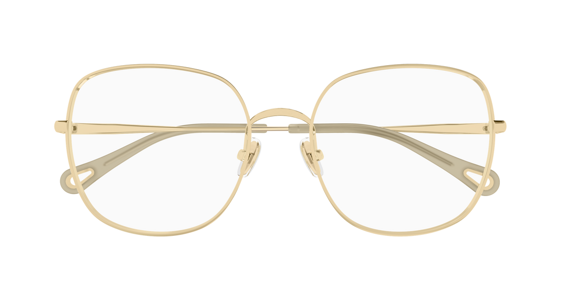 Occhiali da vista chloé ch0345o 003 dorado geometric femenino taglia 56mm - Vista dettagliata