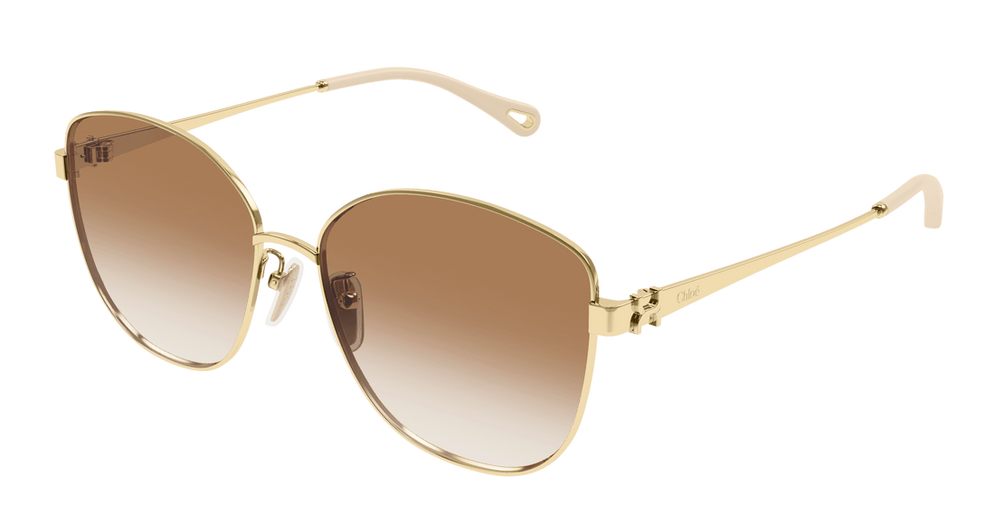 Gafas de sol chloé ch0306sk 004 dorado square femenino talla 59mm - Vista principal
