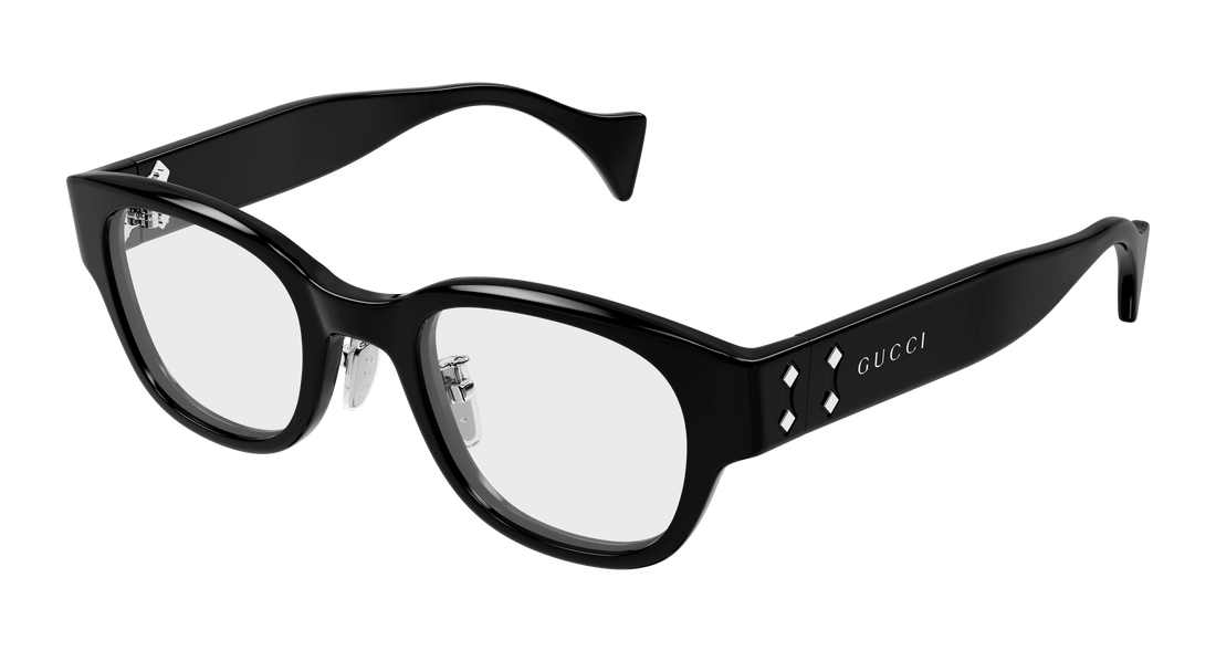 Occhiali da vista gucci gg2001oj 001 negro round/oval/panthos masculino taglia 48mm - Vista principale