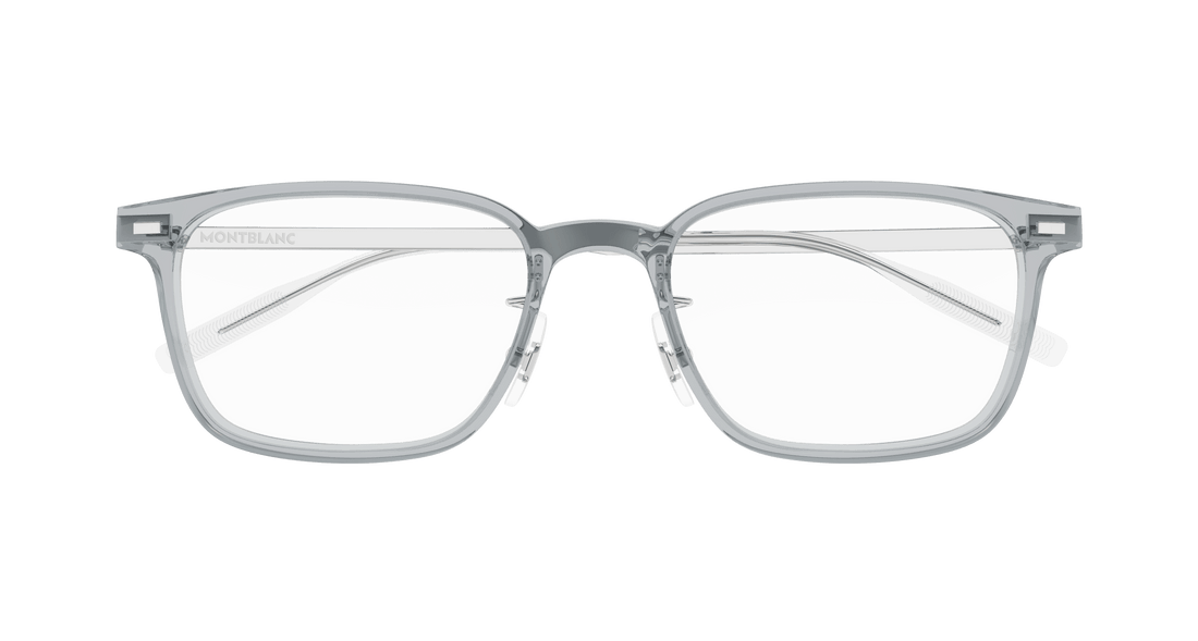 Occhiali da vista montblanc mb0394on 004 gris square masculino taglia 54mm - Vista dettagliata