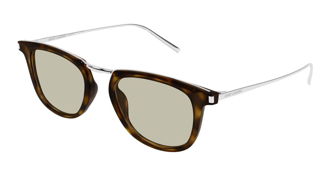 Occhiali da sole saint laurent sl 753 007 havana round unisex taglia 50mm - Vista principale