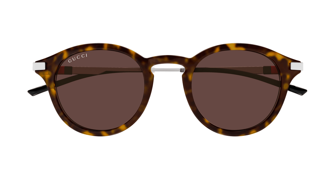 Occhiali da sole gucci gg1890s 002 havana round masculino taglia 48mm - Vista dettagliata