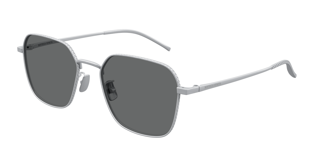 Sonnenbrillen bottega veneta bv1422sa 004 plateado round/oval/panthos unisex größe 55mm - Hauptansicht