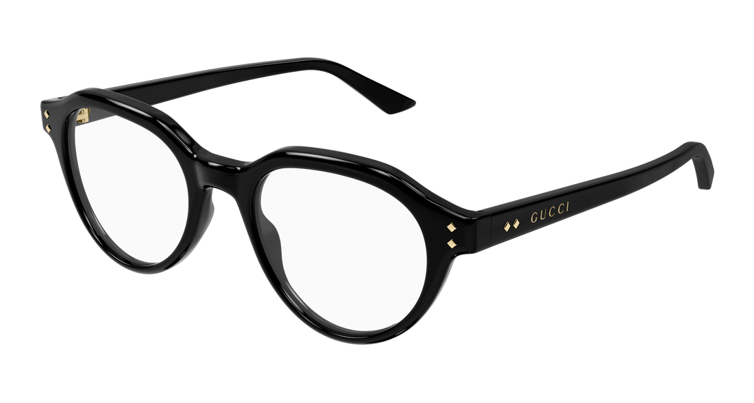 Óculos graduados gucci gg1894o 001 negro round masculino tamanho 49mm - Vista principal