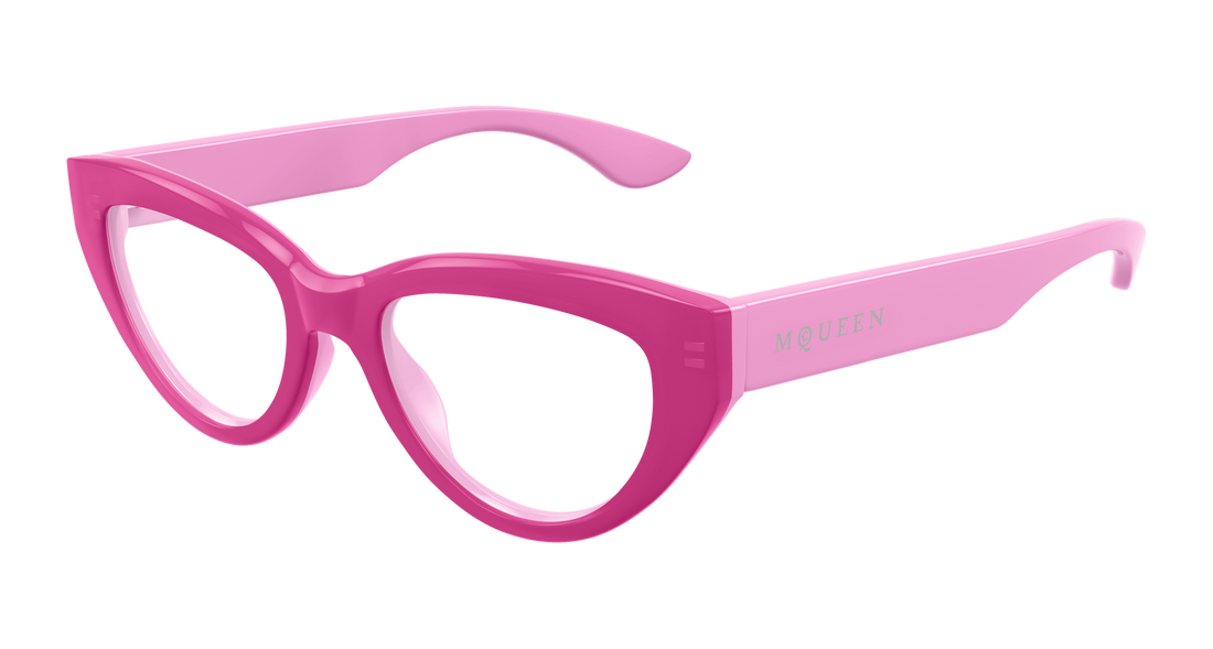 Gafas graduadas alexander mcqueen am0529o 004 rosa cat eye femenino talla 52mm - Vista principal