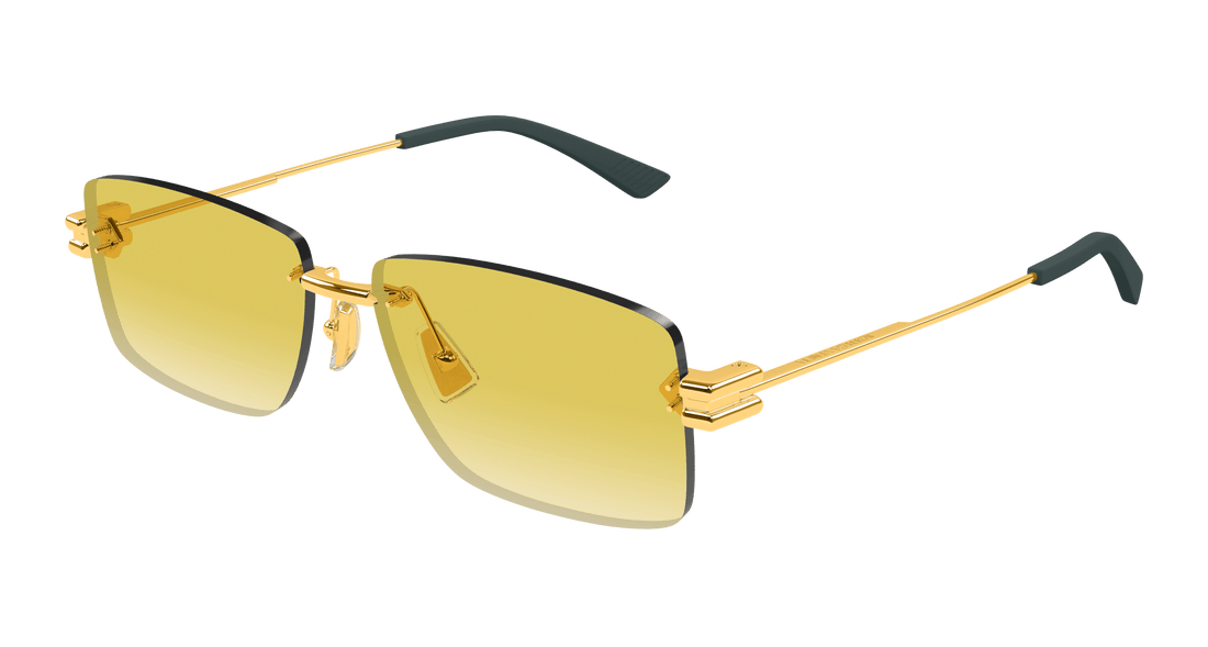 Occhiali da sole bottega veneta bv1126s 006 dorado square masculino taglia 58mm - Vista principale