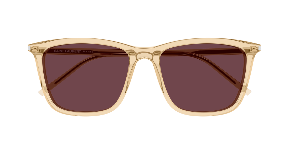 Lunettes de soleil saint laurent sl 851/k 005 amarillo rectangular / squared unisex taille 56mm - Vue détaillée