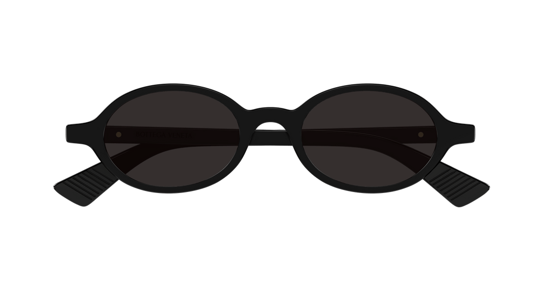 Lunettes de soleil bottega veneta bv1388s 001 negro round unisex taille 47mm - Vue détaillée
