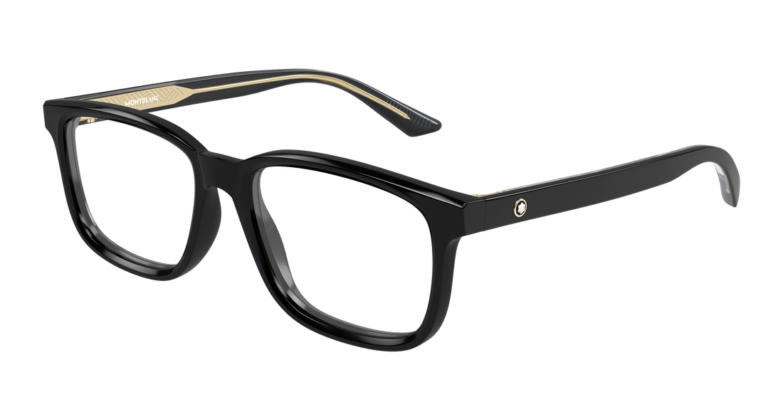 Occhiali da vista montblanc mb0452o 001 negro rectangular / squared masculino taglia 55mm - Vista principale