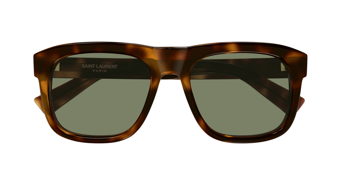 Occhiali da sole saint laurent sl 558 011 havana square masculino taglia 57mm - Vista dettagliata