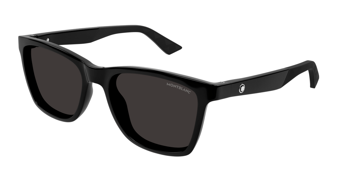 Sonnenbrillen montblanc mb0399s 001 negro square masculino größe 55mm - Hauptansicht