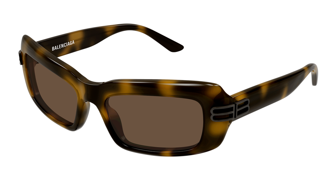 Sunglasses balenciaga bb0432s 006 havana rectangular / squared femenino size 57mm - Main view