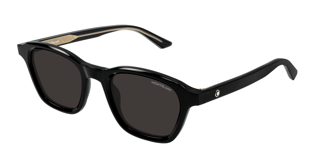 Sonnenbrillen montblanc mb0384s 001 negro round masculino größe 50mm - Hauptansicht